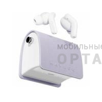 Наушники беспроводные внутриканальные с цепочкой и чехлом Haylou T87 Lady Bag Purple