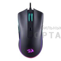 Мышь проводная игровая REDRAGON Cypher черн,RGB,6кн,12800dpi (1/60)