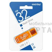Флешка USB 32 Гб Smartbuy Glossy  оранжевый Флешка USB 32 Гб Smartbuy Glossy  оранжевый