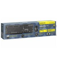 Беспроводной комплект Клавиатура+Мышь Defender Jakarta C-805 RU,полноразмерный, черный (1/20)