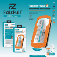 Стекло защитное FaizFull. FH300, с автоустановкой, в комплекте 2шт, для iPhone 13 Pro Max/14 Plus