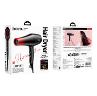 Фен электрический HOCO HP15, пластик, 2000-2400 Вт, кабель 1.8м,  красный