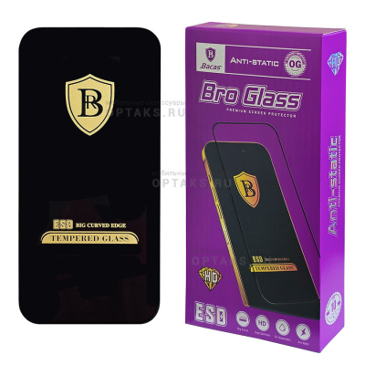 Стекло защитное Bro Glass OG, в пачке 10шт, (заказ кратно10шт/цена за 1шт), iPhone 16 Pro Max