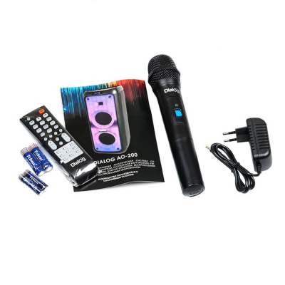 Акустическая колонка Dialog Oscar AO-200  - 1.0, 45WRMS, Караоке с беспр. микр., BT+FM+USB+SD+LED (1/1)