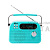 Радиоприёмник трехдиапазонный RITMIX RPR-045 AZURE, Bluetooth v.5.3, FM/AM/SW, USB, micro SD, кабель Type-C - USB (1/16)
